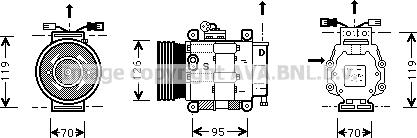 Prasco FTK048 - Kompressor, kondisioner furqanavto.az