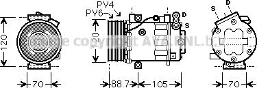 Prasco FTK369 - Kompressor, kondisioner furqanavto.az