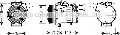 Prasco FTK384 - Kompressor, kondisioner furqanavto.az