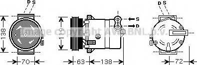 Prasco FTK334 - Kompressor, kondisioner furqanavto.az