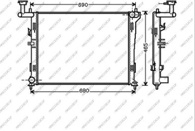 Prasco HN040R001 - Radiator, mühərrikin soyudulması furqanavto.az