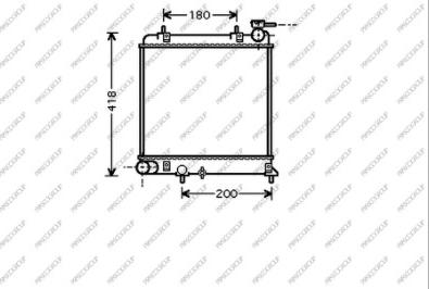 Prasco HN016R001 - Radiator, mühərrikin soyudulması furqanavto.az