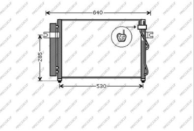 Prasco HN330C003 - Kondenser, kondisioner furqanavto.az