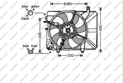 Prasco HN330F001 - Fen, radiator furqanavto.az