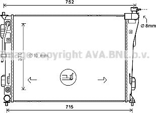 Prasco HY2423 - Radiator, mühərrikin soyudulması furqanavto.az