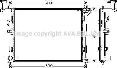 Prasco HY2179 - Radiator, mühərrikin soyudulması furqanavto.az