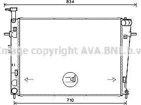 Prasco HY2387 - Radiator, mühərrikin soyudulması furqanavto.az