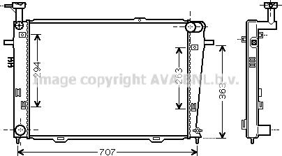 Prasco HY2210 - Radiator, mühərrikin soyudulması furqanavto.az