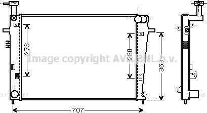 Prasco HY2275 - Radiator, mühərrikin soyudulması furqanavto.az