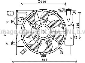 Prasco HY7546 - Fen, radiator furqanavto.az