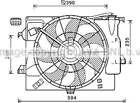 Prasco HY7541 - Fen, radiator furqanavto.az