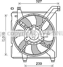 Prasco HY7568 - Fen, radiator furqanavto.az