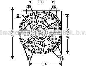 Prasco HY7502 - Fen, radiator furqanavto.az