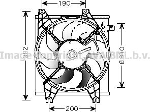 Prasco HY7524 - Fen, radiator furqanavto.az