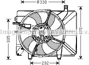 Prasco HY7526 - Fen, radiator furqanavto.az