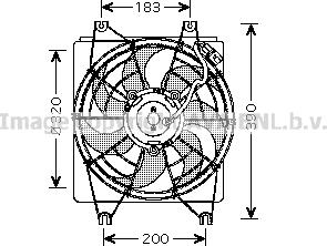 Prasco HY7522 - Fen, radiator furqanavto.az