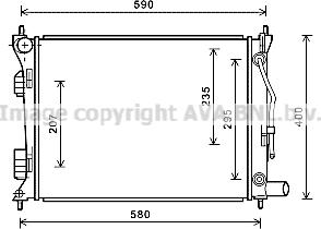 Prasco HYA2276 - Radiator, mühərrikin soyudulması furqanavto.az