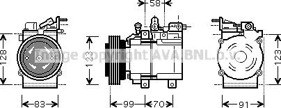 Prasco HYAK160 - Kompressor, kondisioner furqanavto.az