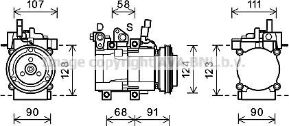 Prasco HYK321 - Kompressor, kondisioner furqanavto.az