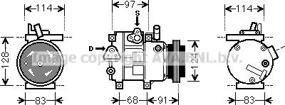 Prasco HYK256 - Kompressor, kondisioner furqanavto.az