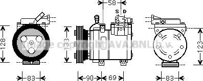 Prasco HYK250 - Kompressor, kondisioner furqanavto.az