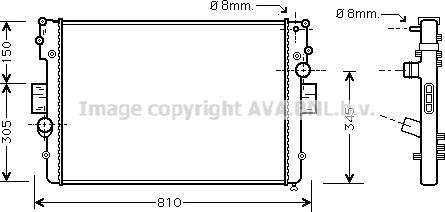 Prasco IV2056 - Radiator, mühərrikin soyudulması furqanavto.az