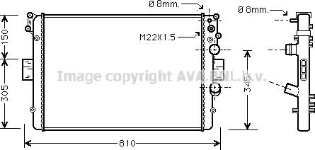 Prasco IVA2041 - Radiator, mühərrikin soyudulması furqanavto.az