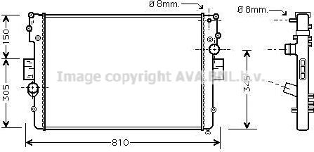 Prasco IVA2056 - Radiator, mühərrikin soyudulması furqanavto.az