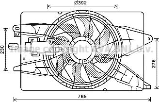 Prasco JE7073 - Fen, radiator furqanavto.az