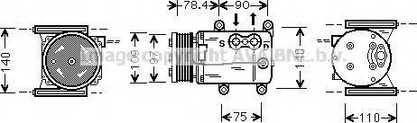 Prasco JRK025 - Kompressor, kondisioner furqanavto.az