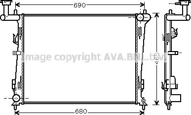 Prasco KA2097 - Radiator, mühərrikin soyudulması furqanavto.az