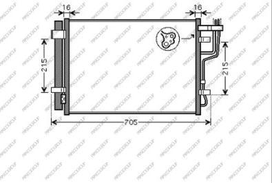 Prasco KI430C002 - Kondenser, kondisioner furqanavto.az