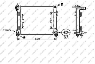 Prasco LA004R001 - Radiator, mühərrikin soyudulması furqanavto.az