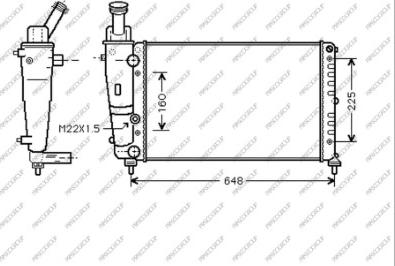 Prasco LA001R009 - Radiator, mühərrikin soyudulması furqanavto.az