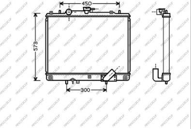 Prasco MB817R001 - Radiator, mühərrikin soyudulması furqanavto.az