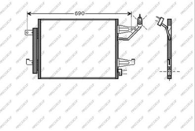 Prasco MB324C002 - Kondenser, kondisioner furqanavto.az