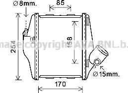 Prasco MCA4016 - Intercooler, şarj cihazı furqanavto.az