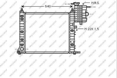 Prasco ME907R002 - Radiator, mühərrikin soyudulması furqanavto.az