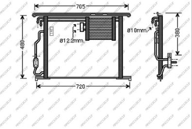 Prasco ME522C004 - Kondenser, kondisioner furqanavto.az