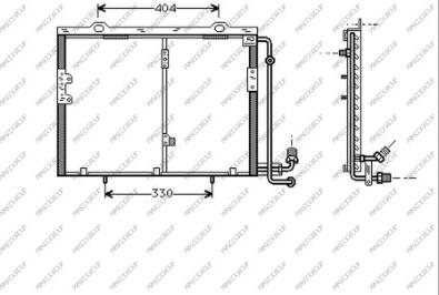 Prasco ME620C002 - Kondenser, kondisioner furqanavto.az