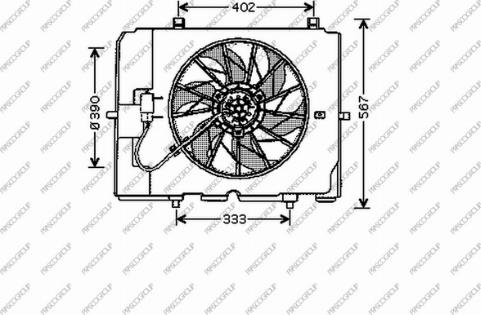 Prasco ME035F001 - Fen, radiator furqanavto.az