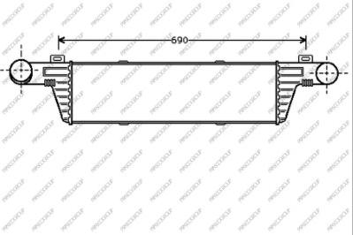 Prasco ME035N001 - Intercooler, şarj cihazı furqanavto.az