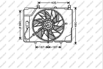 Prasco ME025F001 - Fen, radiator furqanavto.az