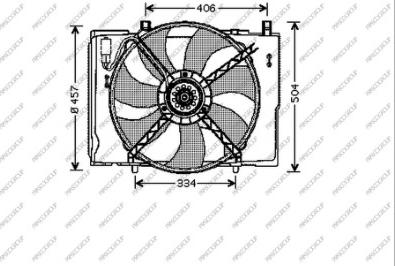 Prasco ME025F002 - Fen, radiator furqanavto.az