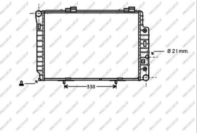 Prasco ME025R007 - Radiator, mühərrikin soyudulması furqanavto.az