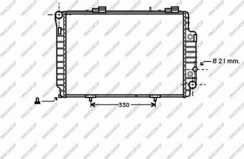 Prasco ME025R011 - Radiator, mühərrikin soyudulması furqanavto.az