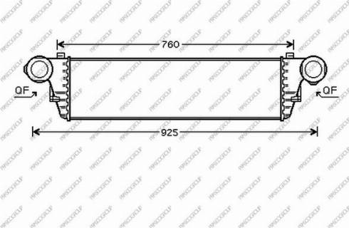 Prasco ME026N001 - Intercooler, şarj cihazı furqanavto.az