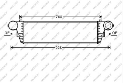 Prasco ME026N002 - Intercooler, şarj cihazı furqanavto.az