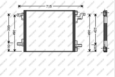 Prasco ME820C001 - Kondenser, kondisioner furqanavto.az