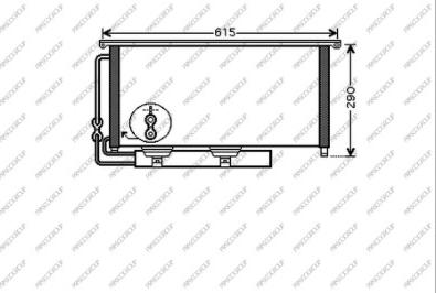 Prasco ME300C001 - Kondenser, kondisioner furqanavto.az